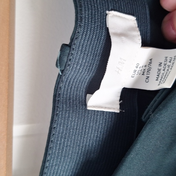 H&M Womens Elegant Teal Trousers - Picture 2 of 4